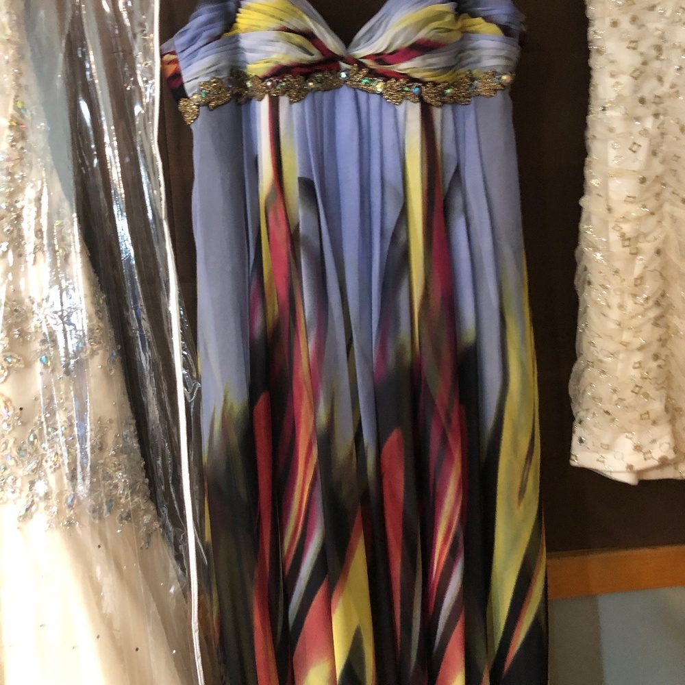 Dave Johnny Rainbow colored dress